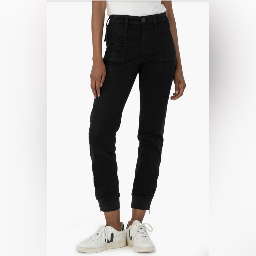 Kut from the Cloth Chris High Waist Cotton Blend Utility Joggers
